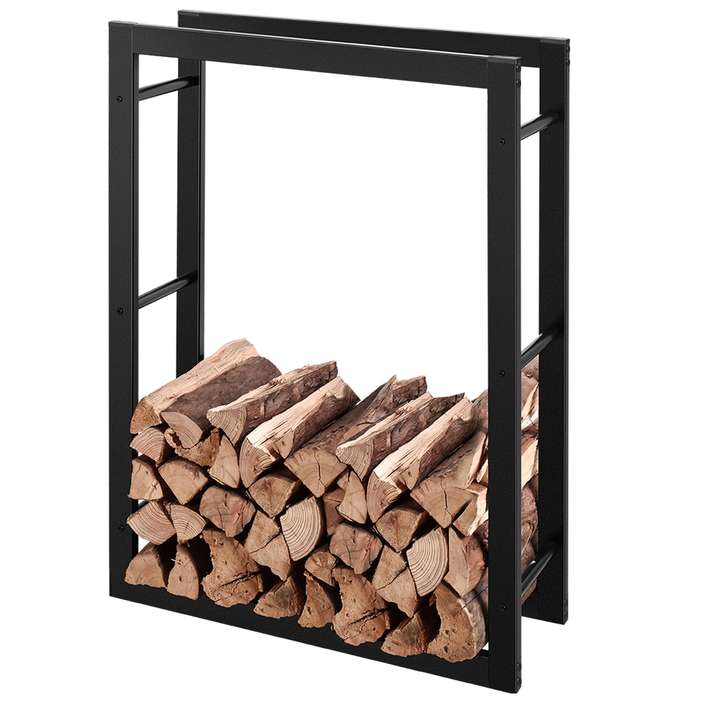 RANSENERS Kaminholzregal 80x27x115cm - Hochwertiges Brennholzregal Stapelhilfe Innen und Aussen
