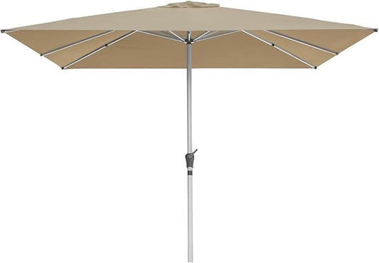 RANSENERS Premium Sonnenschirm 250x250cm - Kippbarer Gartenschirm mit Hochwertiger Rahmen und 8 Rippen - mit UV50+ Schutz