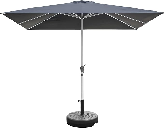 RANSENERS Premium Sonnenschirm 250x250cm mit Schirmständer - Kippbarer Gartenschirm mit Hochwertiger Rahmen und 8 Rippen - mit UV50+ Schutz
