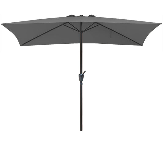 RANSENERS Sonnenschirm 200 * 300cm Rechteckig Kippbar Gartenschirm - Stilvoller Marketschirm mit Sonnenschutz UV50+ und Einfacher Handhabung