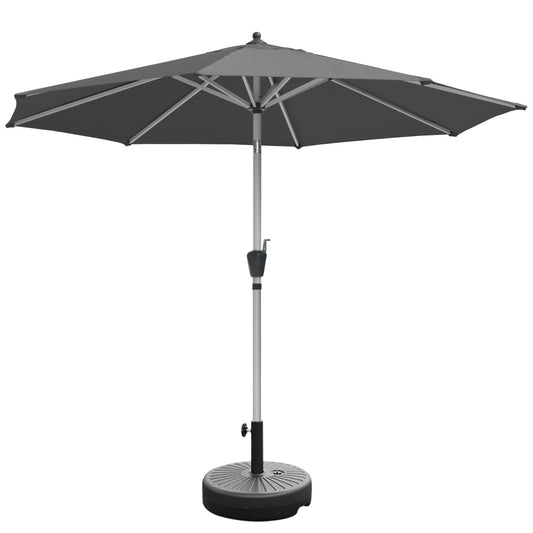 RANSENERS Ø 300cm Premium Sonnenschirm mit Schirmständer - Kippbarer Gartenschirm mit Vollaluminiumrahmen und 8 Rippen - mit UV50+ Schutz