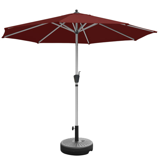 RANSENERS Ø 300cm Premium Sonnenschirm mit Schirmständer - Kippbarer Gartenschirm mit Vollaluminiumrahmen und 8 Rippen - mit UV50+ Schutz