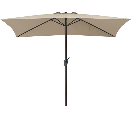 RANSENERS Sonnenschirm 200 * 300cm Rechteckig Kippbar Gartenschirm - Stilvoller Marketschirm mit Sonnenschutz UV50+ und Einfacher Handhabung
