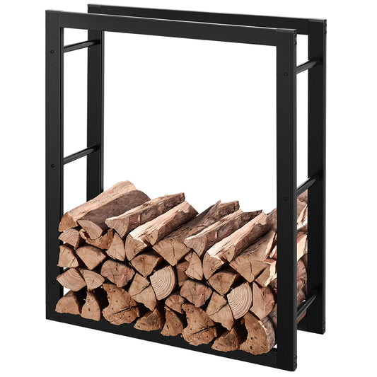 RANSENERS Kaminholzregal 110x27x150cm - Hochwertiges Brennholzregal Stapelhilfe Innen und Aussen