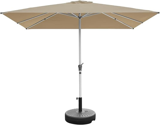 RANSENERS Premium Sonnenschirm 250x250cm mit Schirmständer - Kippbarer Gartenschirm mit Hochwertiger Rahmen und 8 Rippen - mit UV50+ Schutz